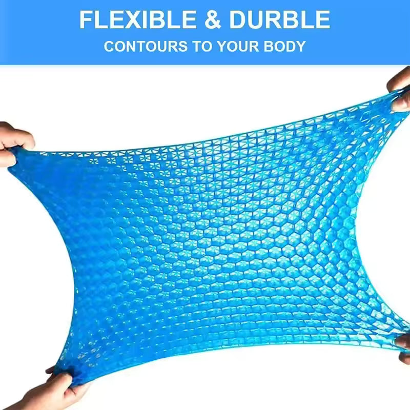 凝膠輪椅坐墊 (蜂巢式,可機洗,不變形,防滑套) | 好好醫療用品