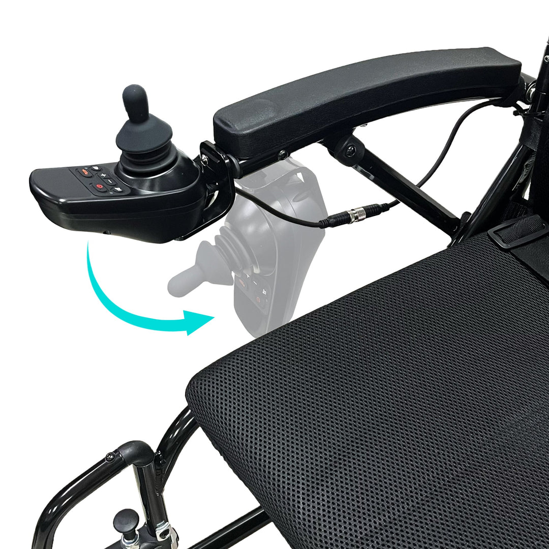 Rigi 輕便可摺式電動輪椅 (淨重15.2kg、200W/250w無刷摩打、可上飛機、藍牙後控、12吋實心胎) | 好好醫療用品