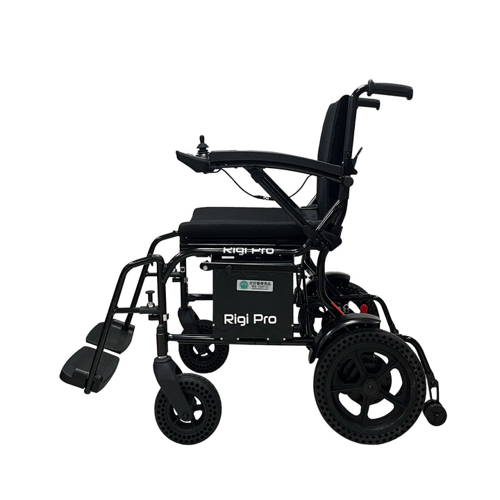 Rigi 輕便可摺式電動輪椅 (淨重15.2kg、200W/250w無刷摩打、可上飛機、藍牙後控、12吋實心胎) | 好好醫療用品