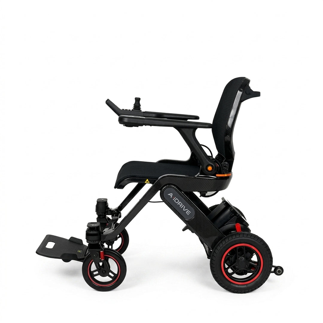 Ai Drive 電動輪椅 (LiDAR雷達自動避障、只15.9kg、超輕碳纖維支架、後視鏡頭及自動防反) | 好好醫療用品