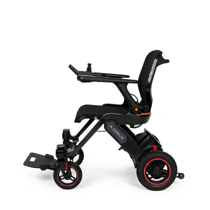 Ai Drive 電動輪椅 (LiDAR雷達自動避障、只15.9kg、超輕碳纖維支架、後視鏡頭及自動防反) | 好好醫療用品