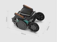 Robooter E60 Pro 智能電動輪椅（12"萬向輪、30km續航力、手機控制、可調節靠背角度、扶手寬度） | 好好醫療用品