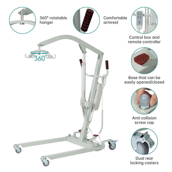 EZ Life B02A 電動移位機 (Swivel Patient Lift Hoist) | 好好醫療用品