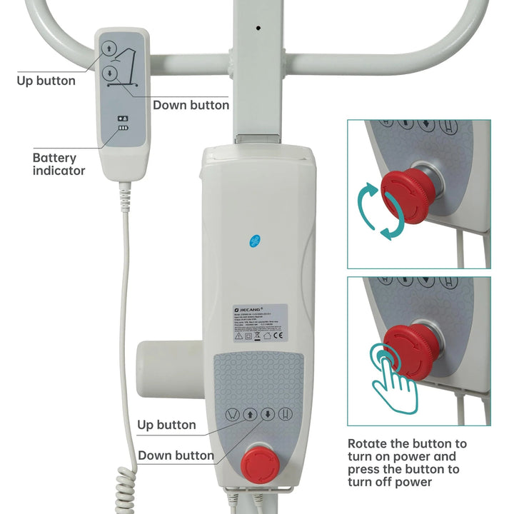 EZ Life B02A 電動移位機 (Swivel Patient Lift Hoist) | 好好醫療用品