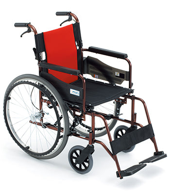 日本 MIKI MCV-49JL 輪椅 (環抱輪剎, 22寸實心大輪, 厚坐墊) (行貨) | 好好醫療用品