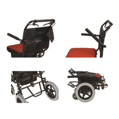 台灣 Merits L232 便攜助行器式輪椅 (8.8kg, 可摺, 雙剎車系統) | 好好醫療用品