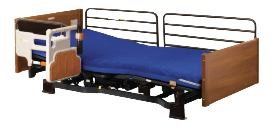 日本 Platz Miolet II 電動護理床 (三個超靜防水摩打,減少褥瘡, 床更可低至25cm) | 好好醫療用品