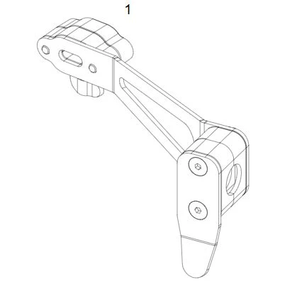 Q50 R Carbon attendant Joystick Control Bracket