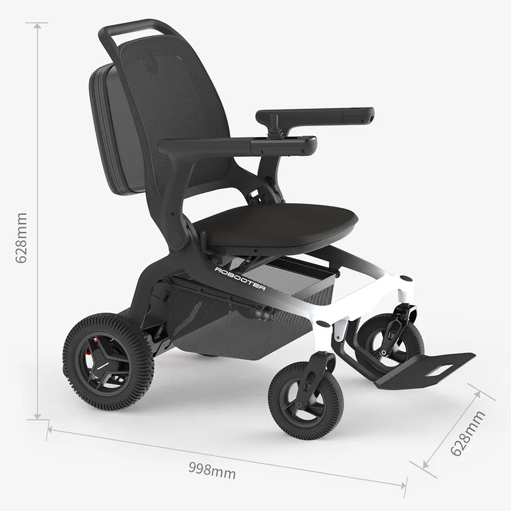 Robooter E80 智能電動輪椅 (全碳纖維支架，淨重15.9kg，可承150kg，續航25km(20Ah), 行貨) | 好好醫療用品