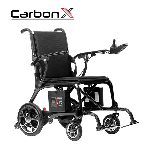 電動輪椅 Carbon X3 碳纖維電動輪椅 (只12.5kg，250W摩打，上斜有力，LED控制可配藍芽) | 好好醫療用品