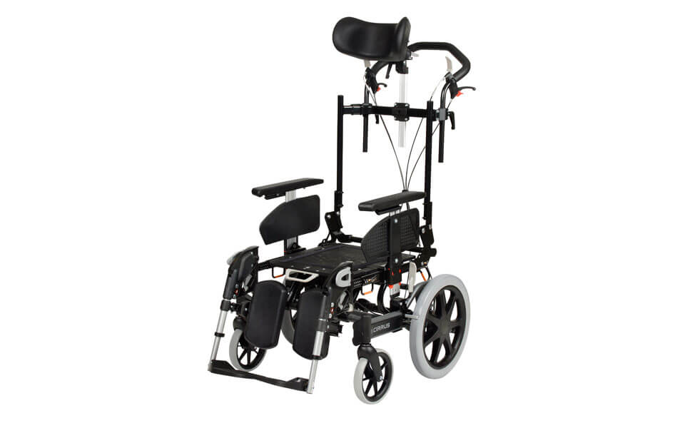 美國 Sunrise Breezy Cirrus G5 高背油壓輪椅 (傾斜 Tilt-in-Space、滑動座椅、推手角度可調) | 好好醫療用品