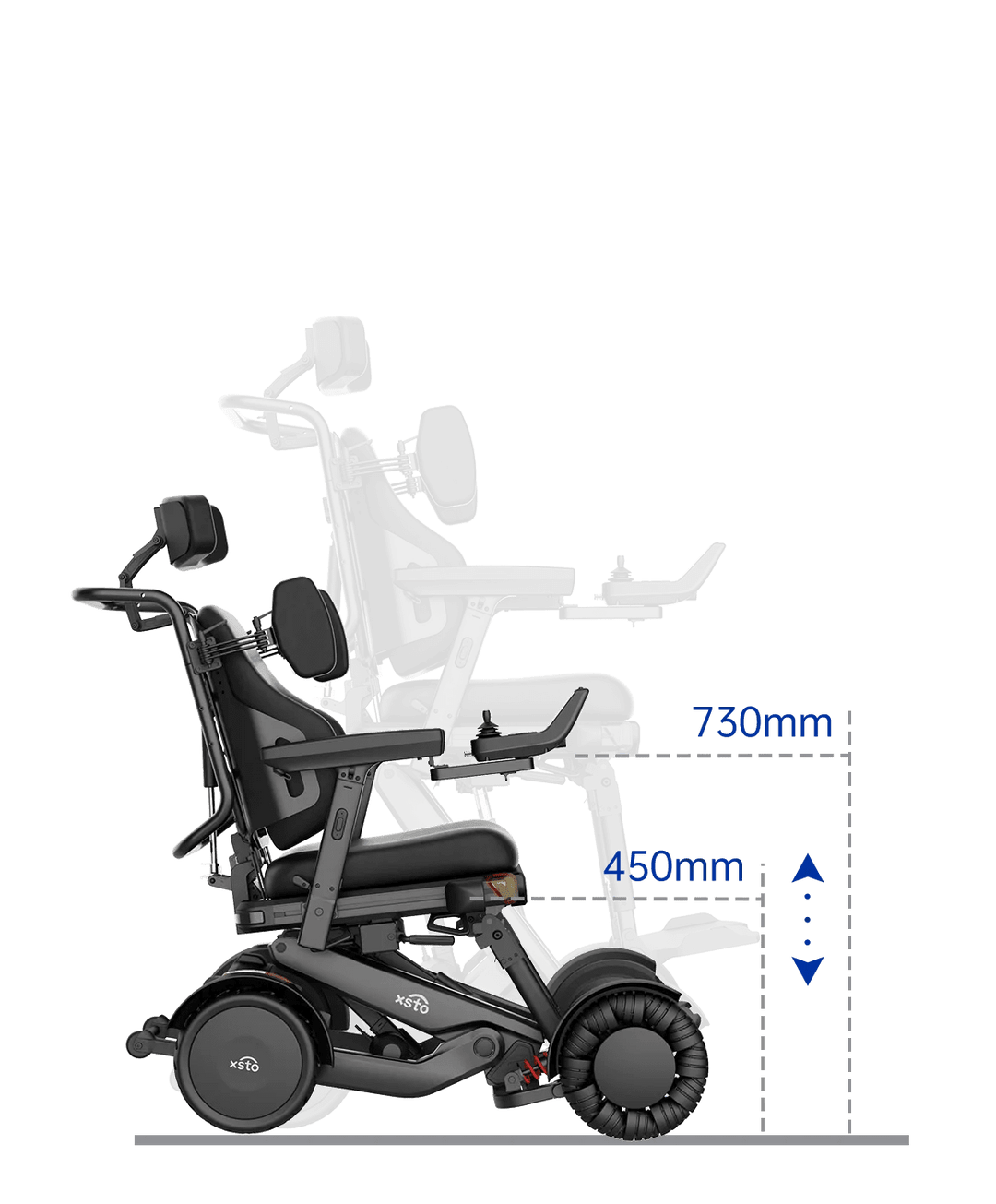 XSTO M4 Pro 旗艦款智能電動輪椅 (進階自動平衡、全向移動、 電動升降、Tilt 及 Recline) | 好好醫療用品