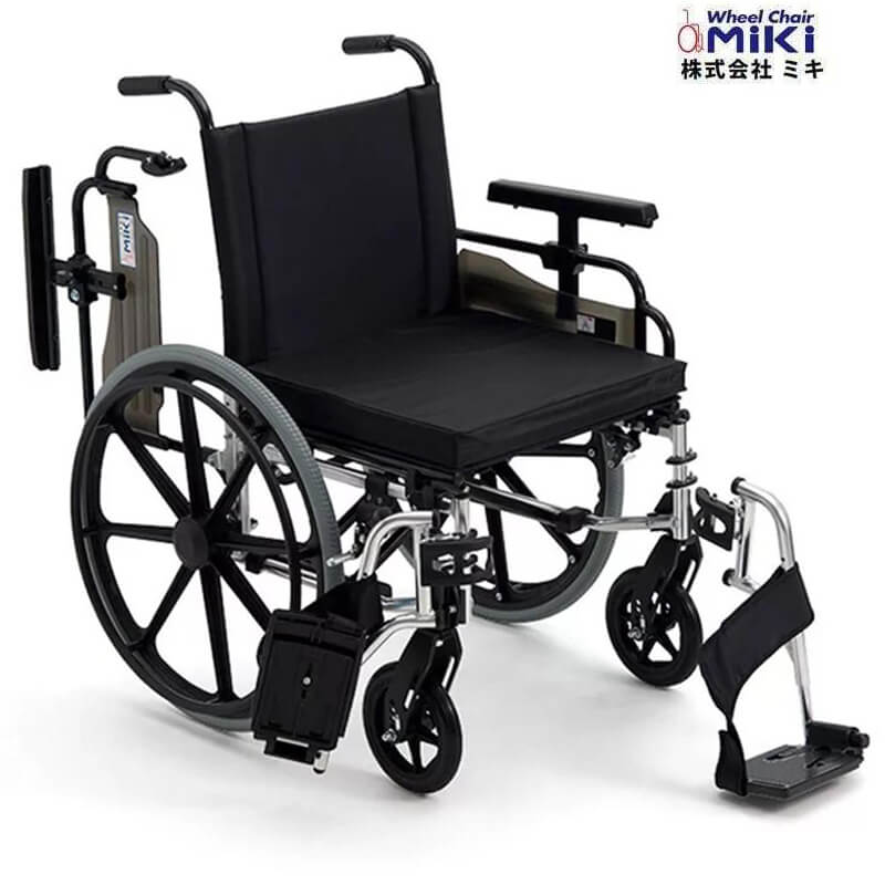 日本 MIKI KJP-50HUS 大輪肥人輪椅 (50cm 座闊, 承重130kg, 22寸實心大輪) (行貨)