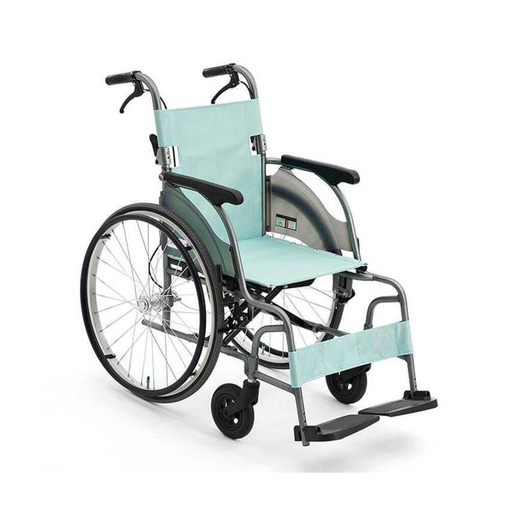 日本 MIKI CRT-1 43-JLK 超輕鋁鈦合金輪椅 (9.4kg, 加硬前輪, 22寸實心大輪) (行貨)