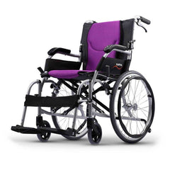 台灣 Karma KM-2512 超輕輪椅 (10.9kg, 2項專利, 可拆腳踏, 20寸實心大輪)