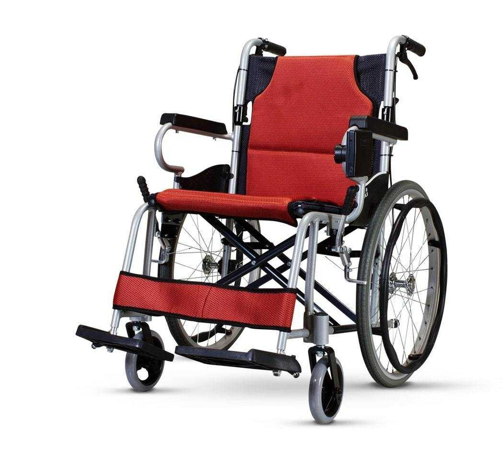 台灣 Karma KM-2500L 輕量手動輪椅(11.4kg, 外擴扶手, 20寸實心大輪)
