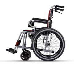 台灣 Karma KM-2500L 輕量手動輪椅(11.4kg, 外擴扶手, 20寸實心大輪)