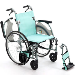 日本 MIKI CRT-3 超輕鋁鈦合金輪椅 (10.7kg, 可拆式腳踏, 22寸實心大輪) (行貨)