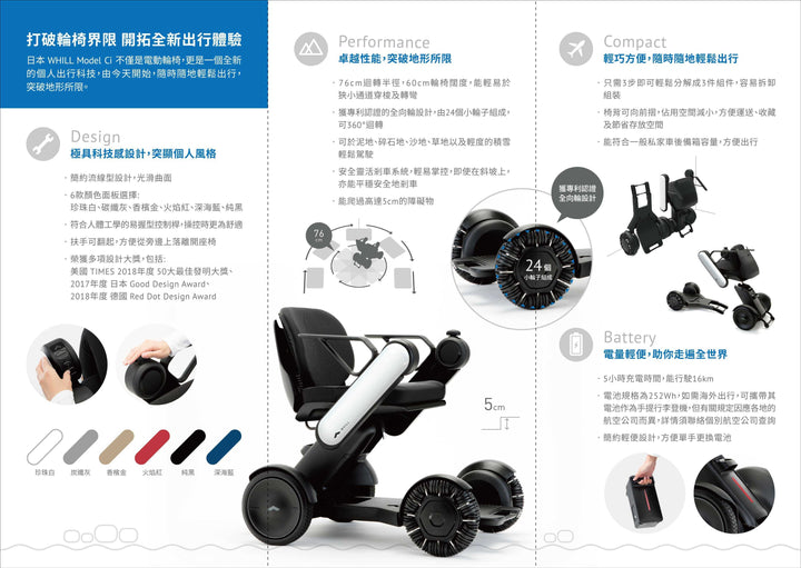 日本 Whill Model Ci 電動輪椅 (Red Dot設計大獎得主、行貨) | 好好醫療用品