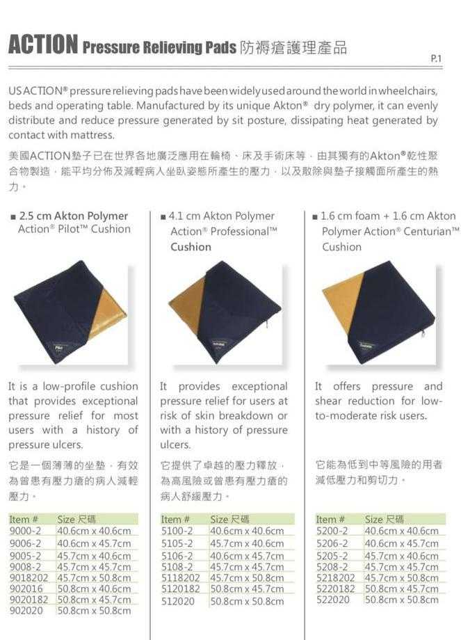 美國 Action Akton® 防褥瘡輪椅椅墊系列 (行貨) | 好好醫療用品